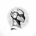 mass effect geth head tattoo design idea