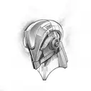 mass effect geth head tattoo design idea