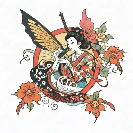Music, fairies? tattoo design idea