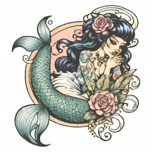 Music, fairies? Melanie Martinez, mermaids. tattoo design idea