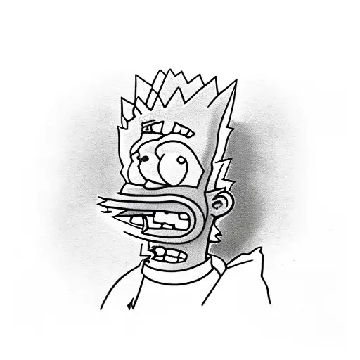 bart simpson  tattoo design idea