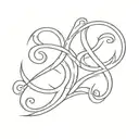 two ampersand symbols next to each other  tattoo design idea