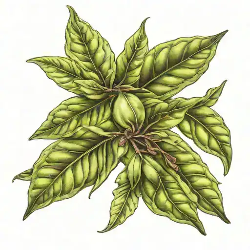 bay leaf, infinty  tattoo design idea