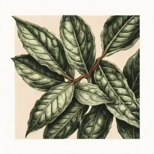 bay leaf tattoo design idea