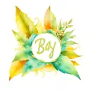 bay leaf, infinty sign tattoo design idea