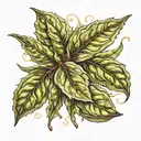 bay leaf, infinty  tattoo design idea
