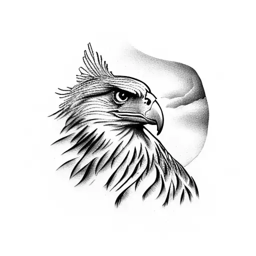 A small eagle with Isaiah 41:10 written beside it tattoo design idea