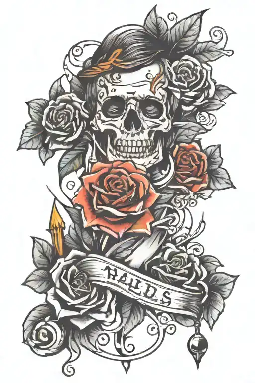 nails tattoo design idea