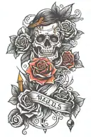 nails tattoo design idea