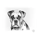 cachorro boxer tattoo design idea