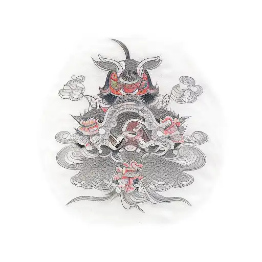 symmetric and modern  tattoo design idea