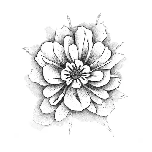 bunch of lavender flowers tattoo design idea