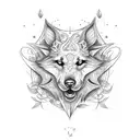 floresta lobo triskelion tattoo design idea