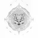 floresta lobo triskelion tattoo design idea