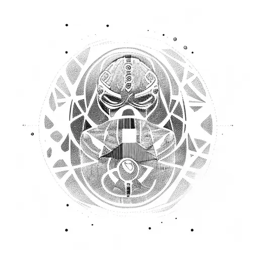 Antarctica outline  tattoo design idea