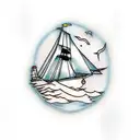 Antarctica outline  tattoo design idea