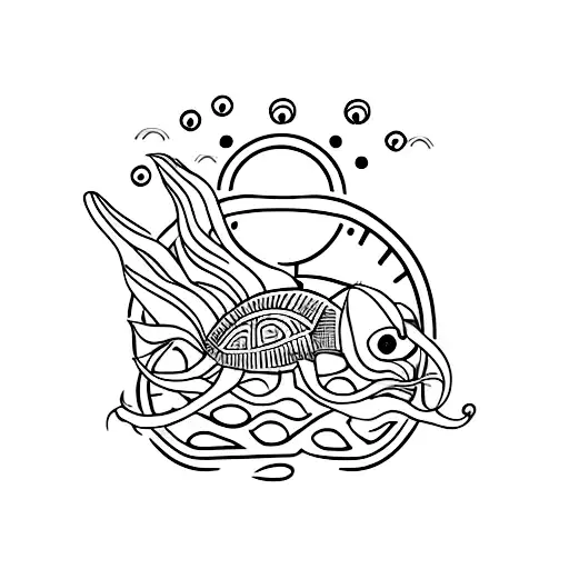 Sun, father and sun, motorcycle, cafe racer, vintage, surf, boat, ocean, octopus, turtle pirates tattoo design idea