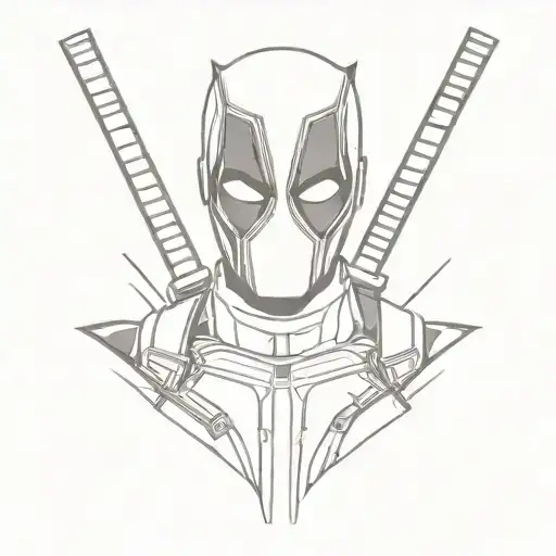 Deadpool tattoo design idea