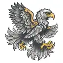 polish eagle  tattoo design idea