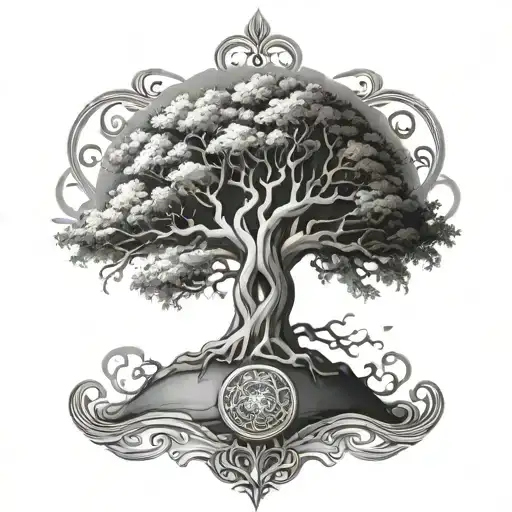 Yggdrasil tattoo design idea