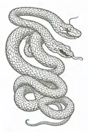 snake eating its own tail infinity tattoo design idea