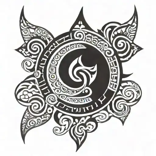 karma symbol tattoo design idea