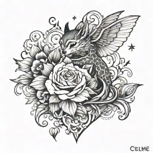 celine tattoo design idea