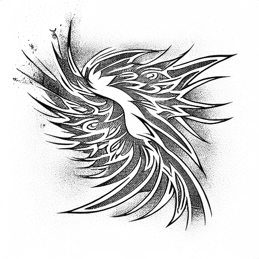 Phoenix tattoo design idea