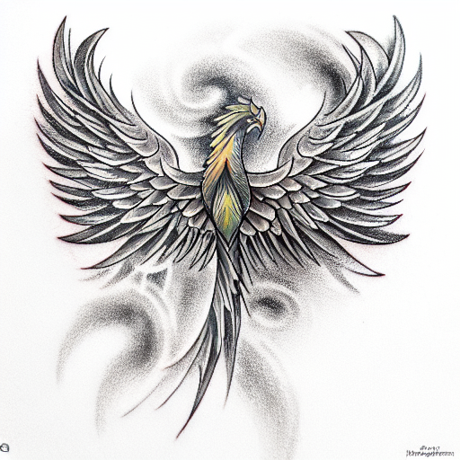 Phoenix tattoo design idea