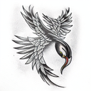 Phoenix tattoo design idea