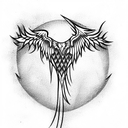 Phoenix tattoo design idea