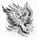 Phoenix tattoo design idea