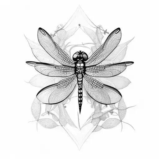 Dragonfly tattoo design idea
