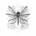 Dragonfly tattoo design idea