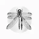 Dragonfly tattoo design idea