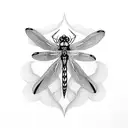Dragonfly tattoo design idea