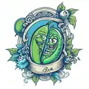 2 peas in a pod tattoo design idea