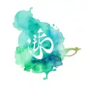 Hindu Muslim Cristian and Chinese religion symbol in to one symbol tattoo tattoo design idea