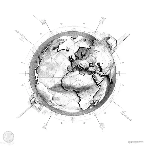 Flores Planetas navio Mapas Egito pirâmides arte Tecnologia Direito esculturas tattoo design idea