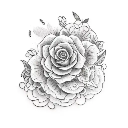 open door to a secret garden tattoo design idea