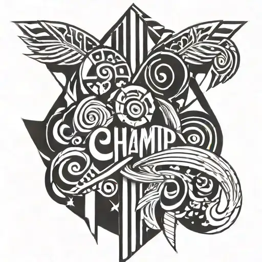 let's go champ tattoo design idea