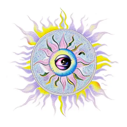 sun with bible verse psalm 27:1 below it  tattoo design idea