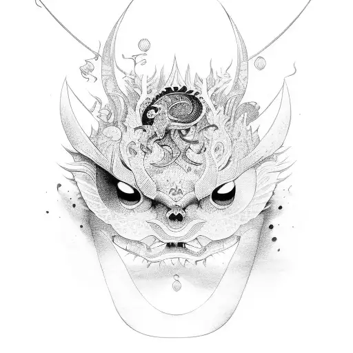 sakazuki of sake tattoo design idea