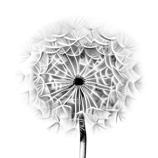 Dandelion tattoo design idea