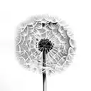 Dandelion tattoo design idea