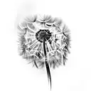 Dandelion tattoo design idea
