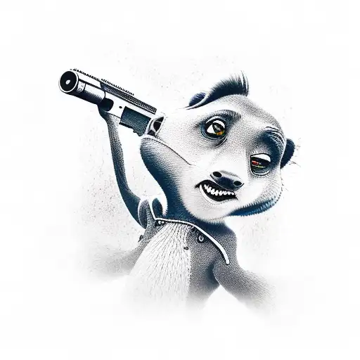 Matrix,gun,Timon tattoo design idea