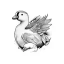 pato tattoo design idea