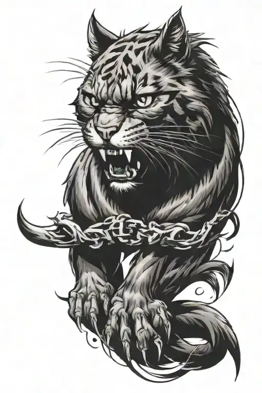 hellcat logo dodge tattoo design idea