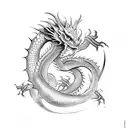 small Dragon tattoo design idea